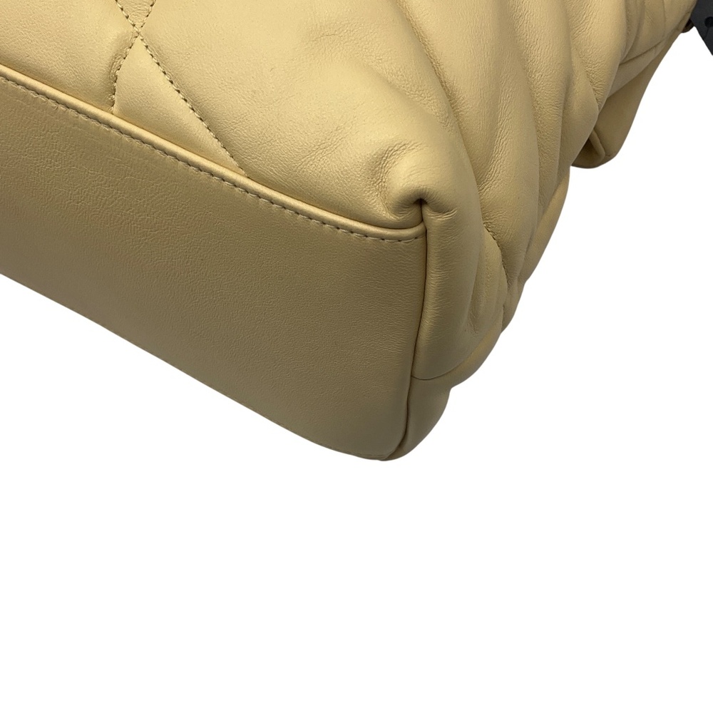 SAINT LAURENT LIGHT YELLOW QUILTED LAMBSKIN LEATHER MEDIUM PUFFER BAG - Picture 13 of 16